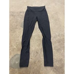 Athleta Leggings Womens S Black Transcend Stash Tight High Rise Pockets Yoga